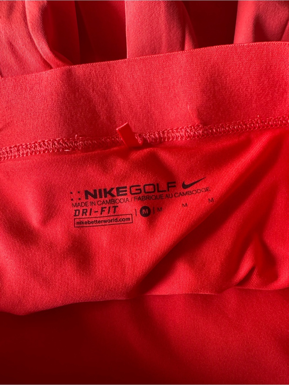Nike Women’s Red Athletic Pleated Skort - Picture 4 of 12